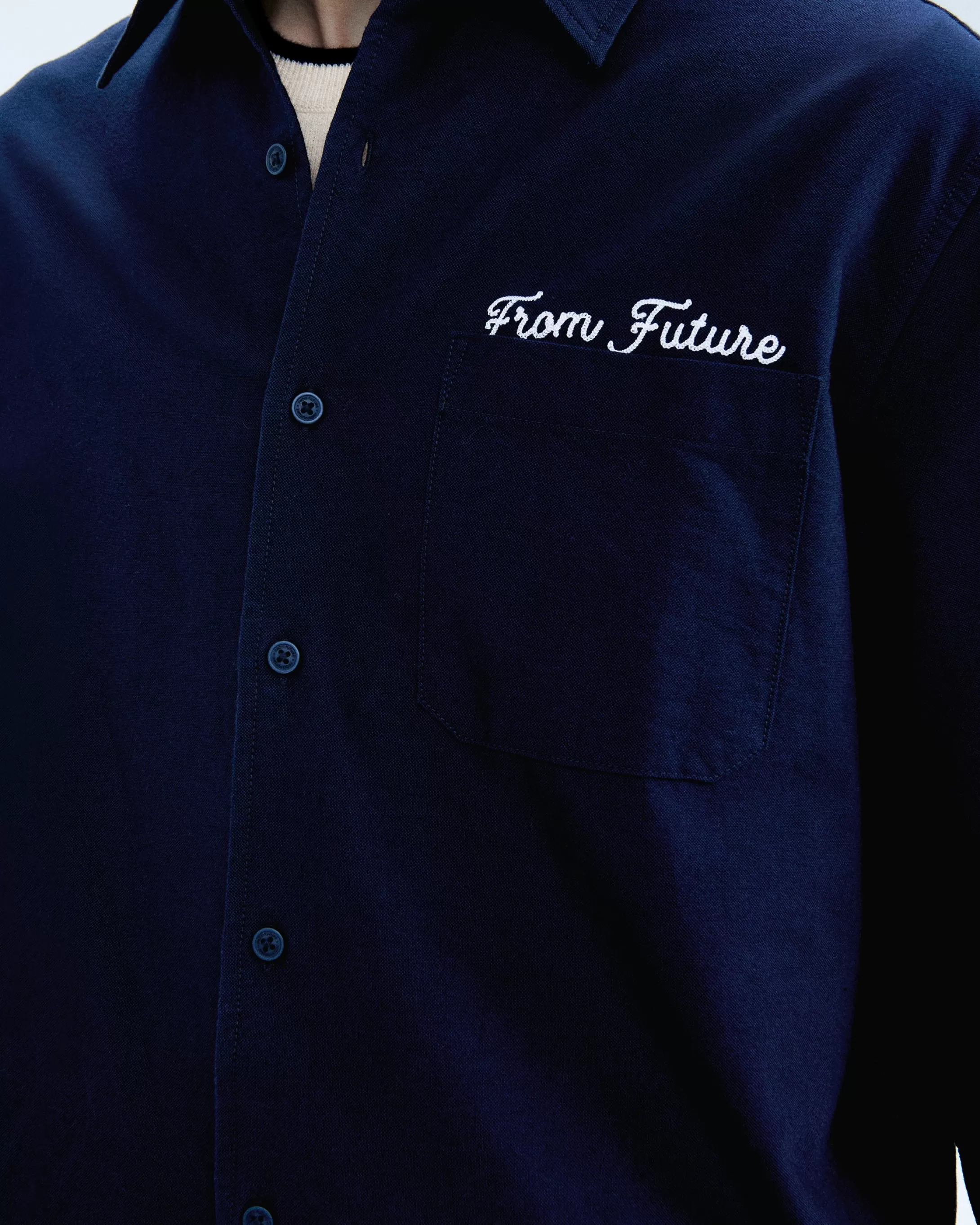 Camicia a maniche lunghe Popeline | FROM FUTURE Cheap