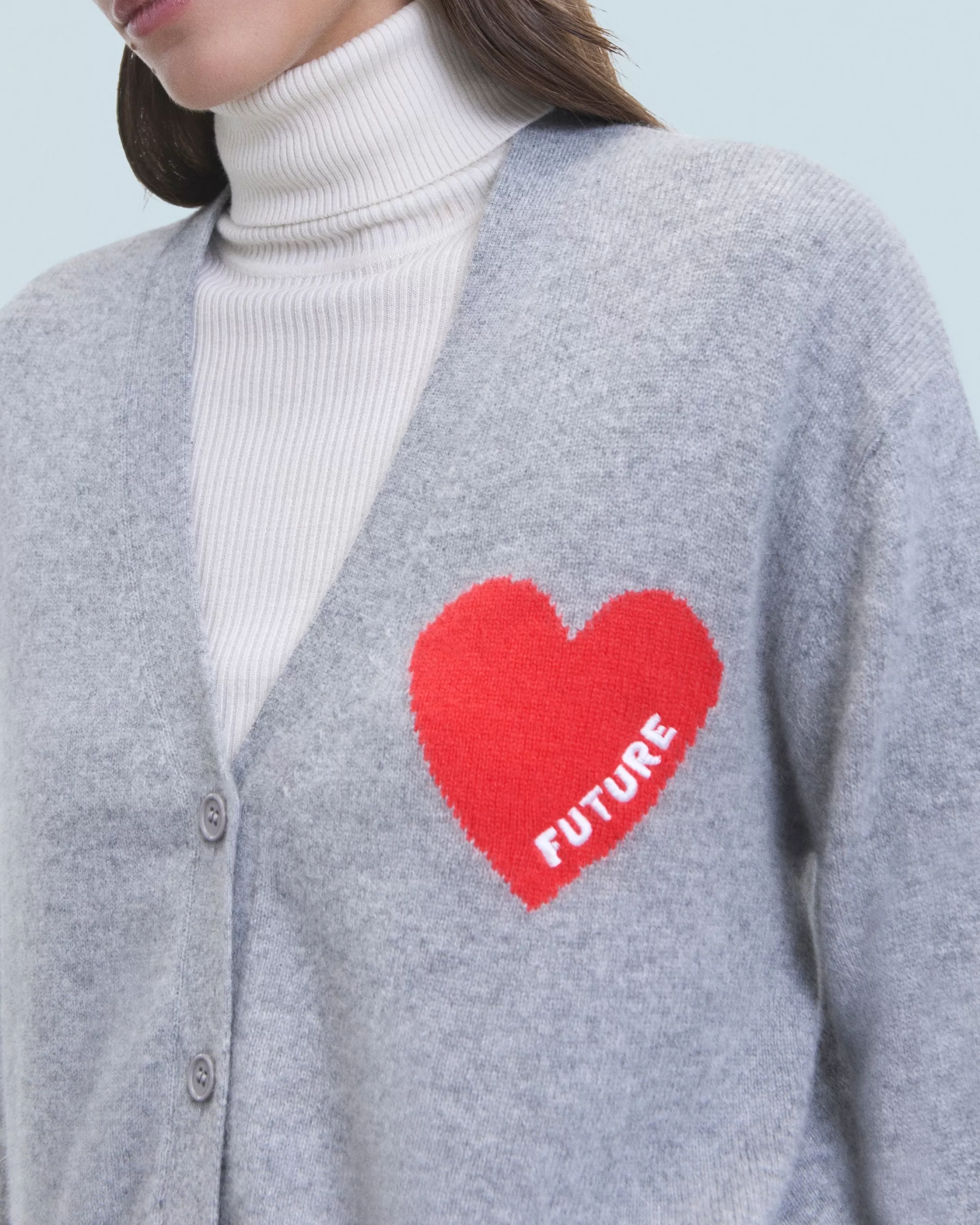 Cardigan-pullover Cuore Leggero | FROM FUTURE Best