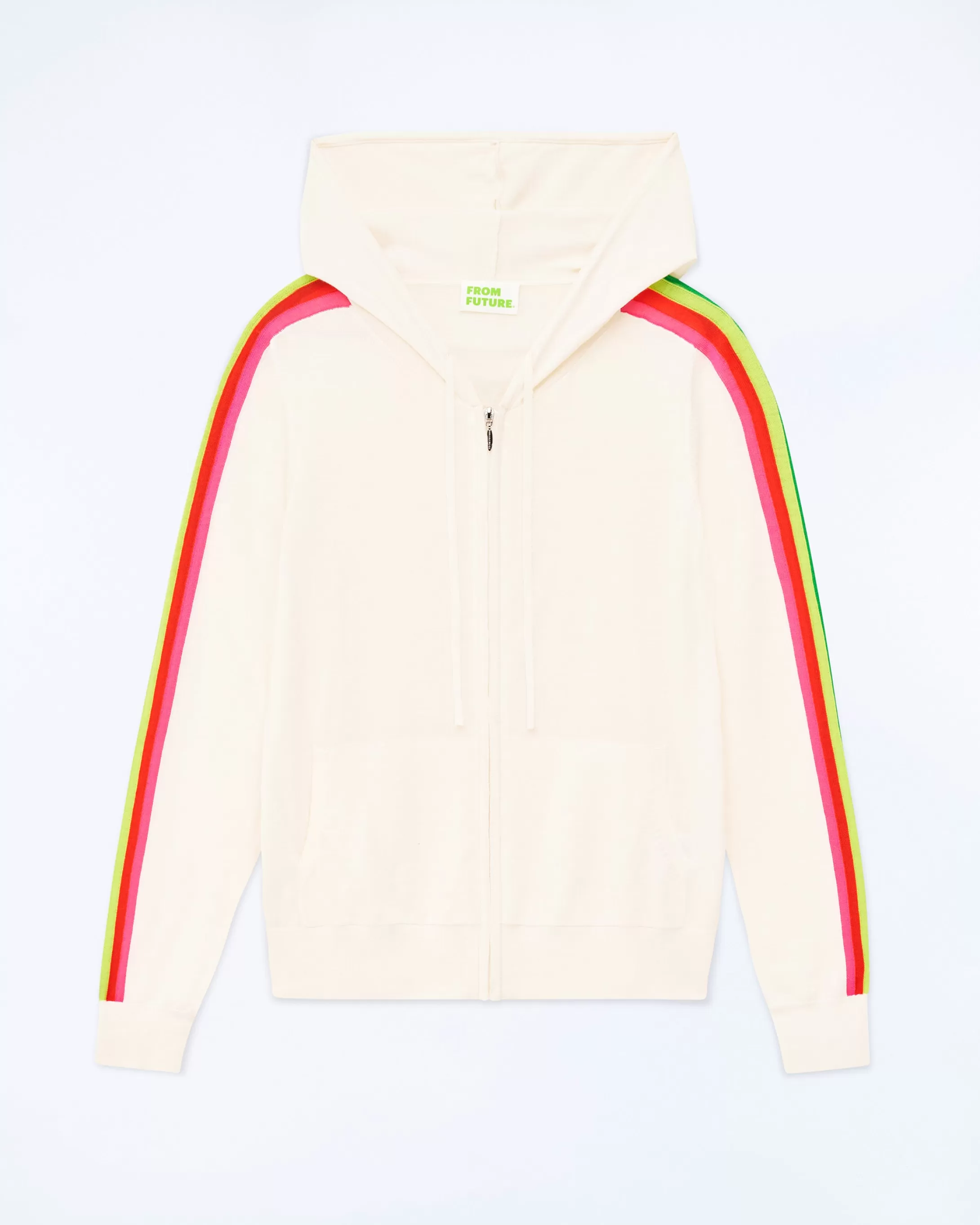 Felpa-maglione con Zip Banda multicolore | FROM FUTURE Best Sale