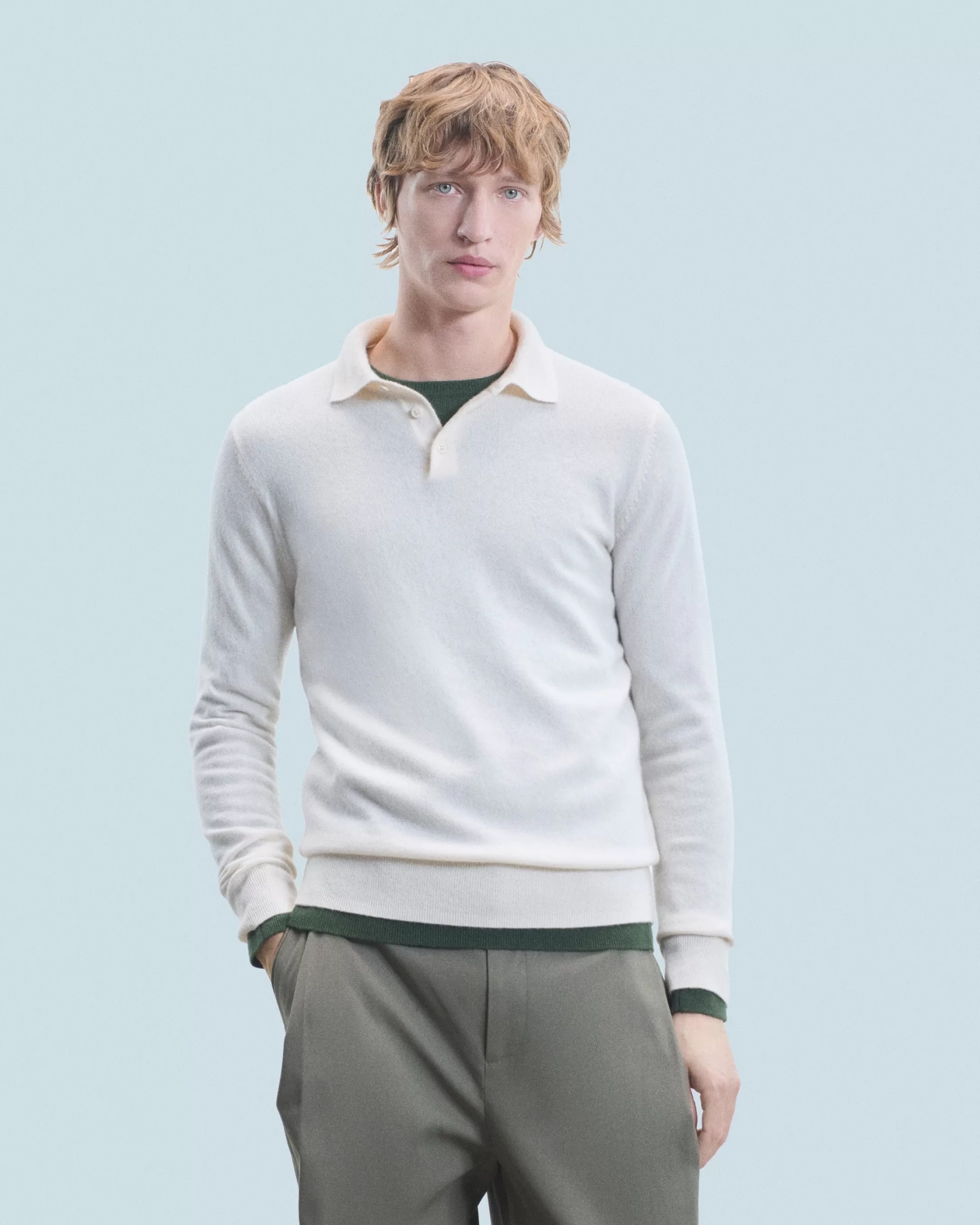 Maglione Collo a polo Basic | FROM FUTURE Clearance