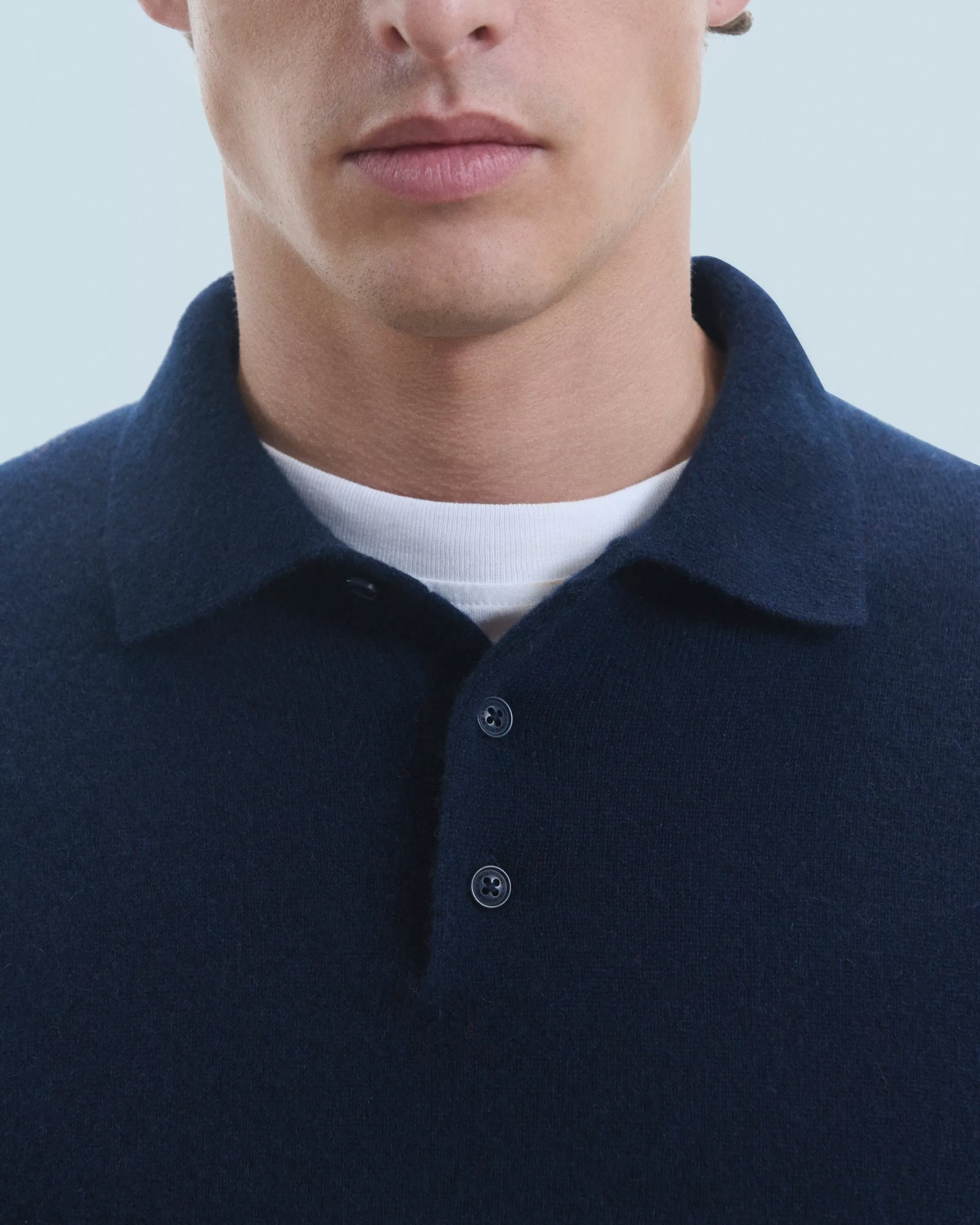 Maglione Collo a polo Basic | FROM FUTURE Sale