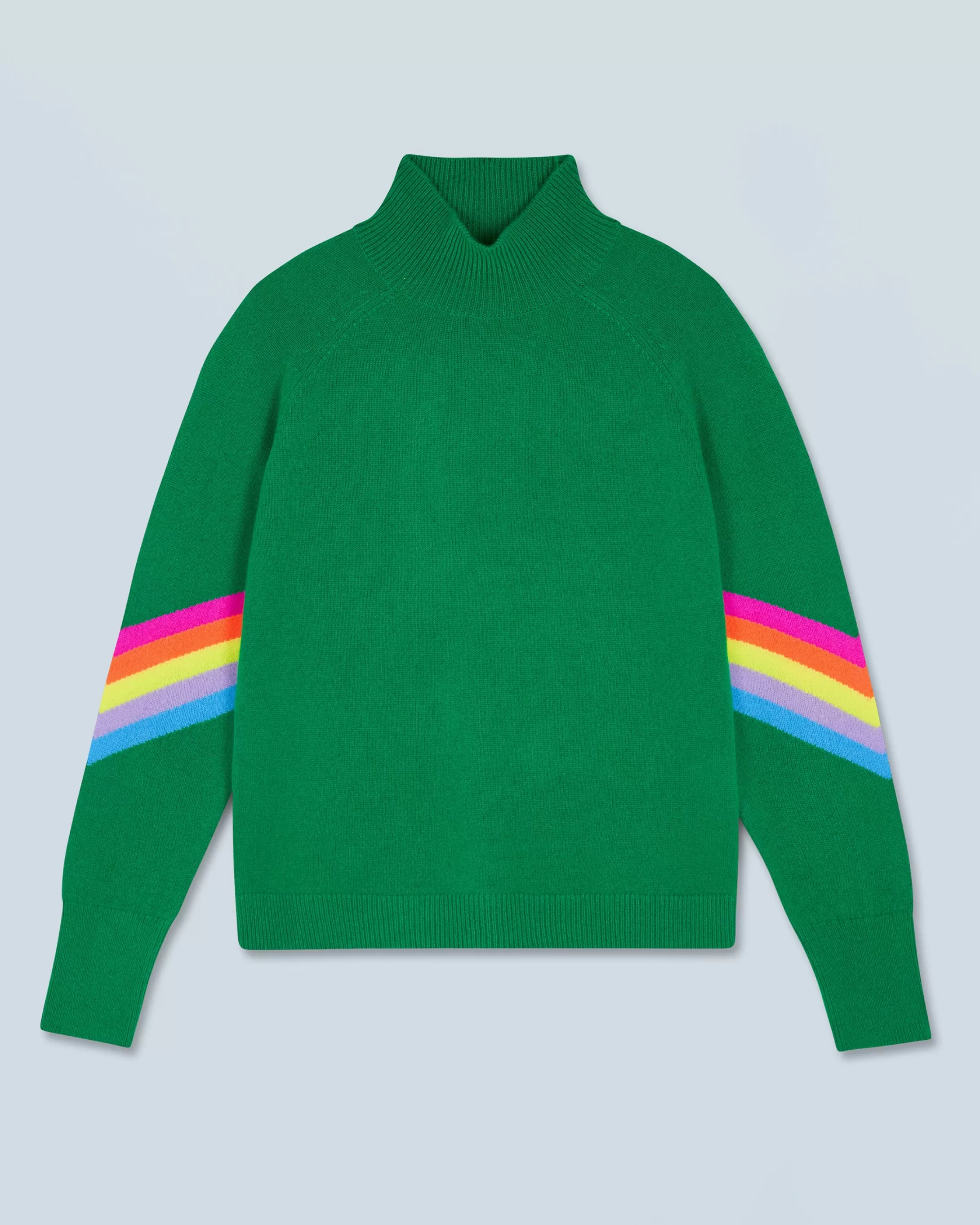 Maglione Collo alto Bande maniche Multicolori Leggero | FROM FUTURE Fashion