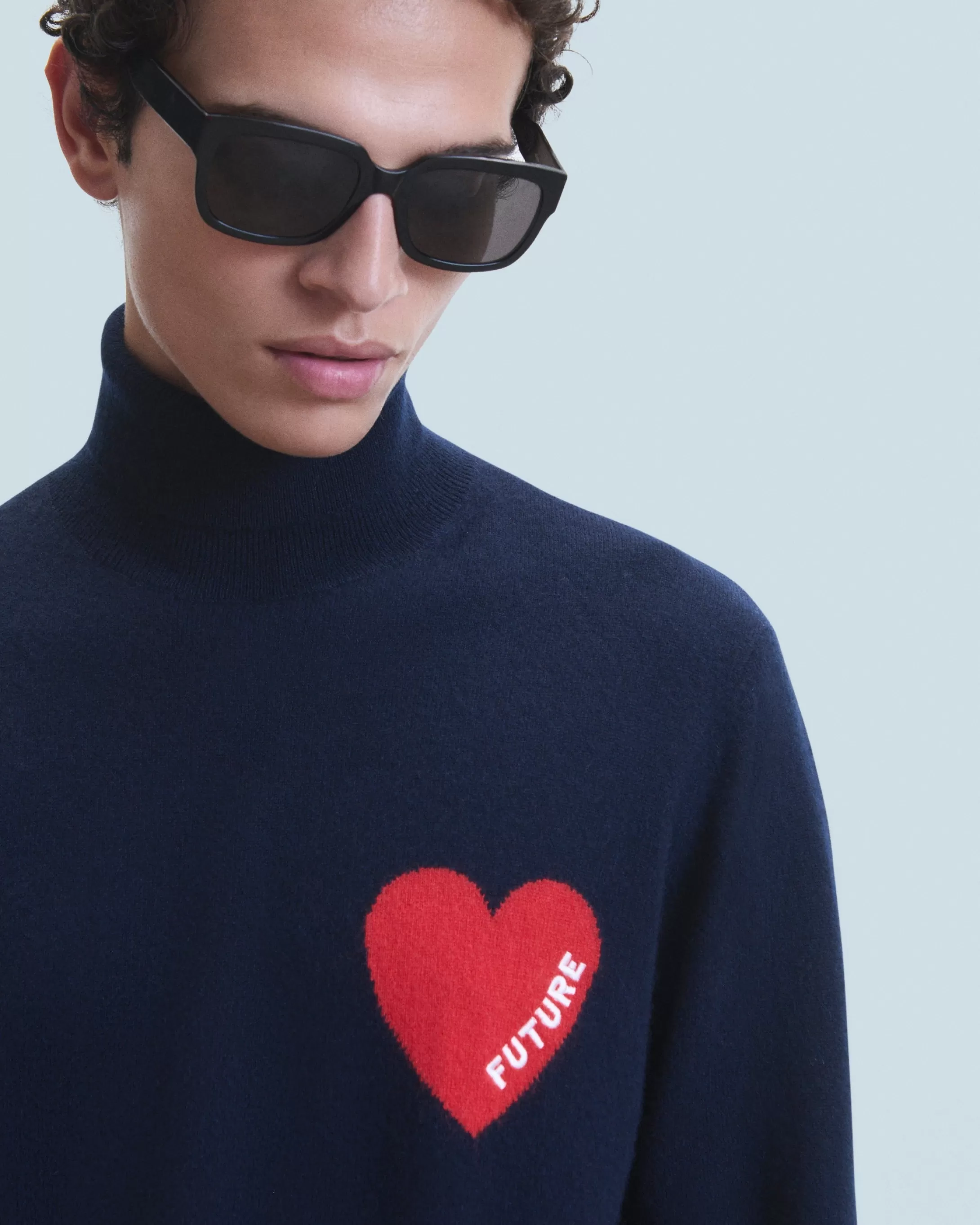 Maglione Collo dolcevita Cuore | FROM FUTURE Cheap