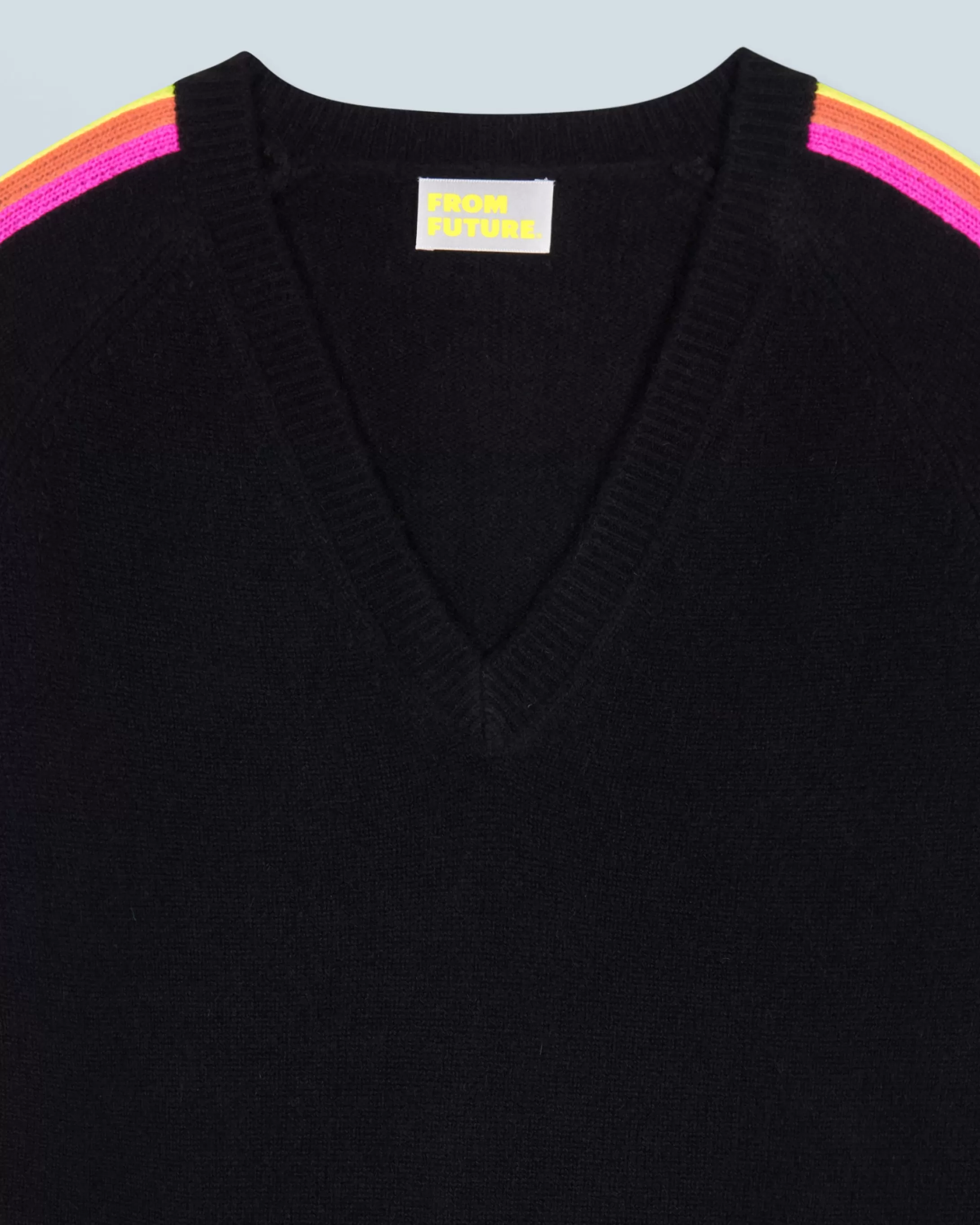 Maglione Scollo a V Maniche multicolori | FROM FUTURE Fashion