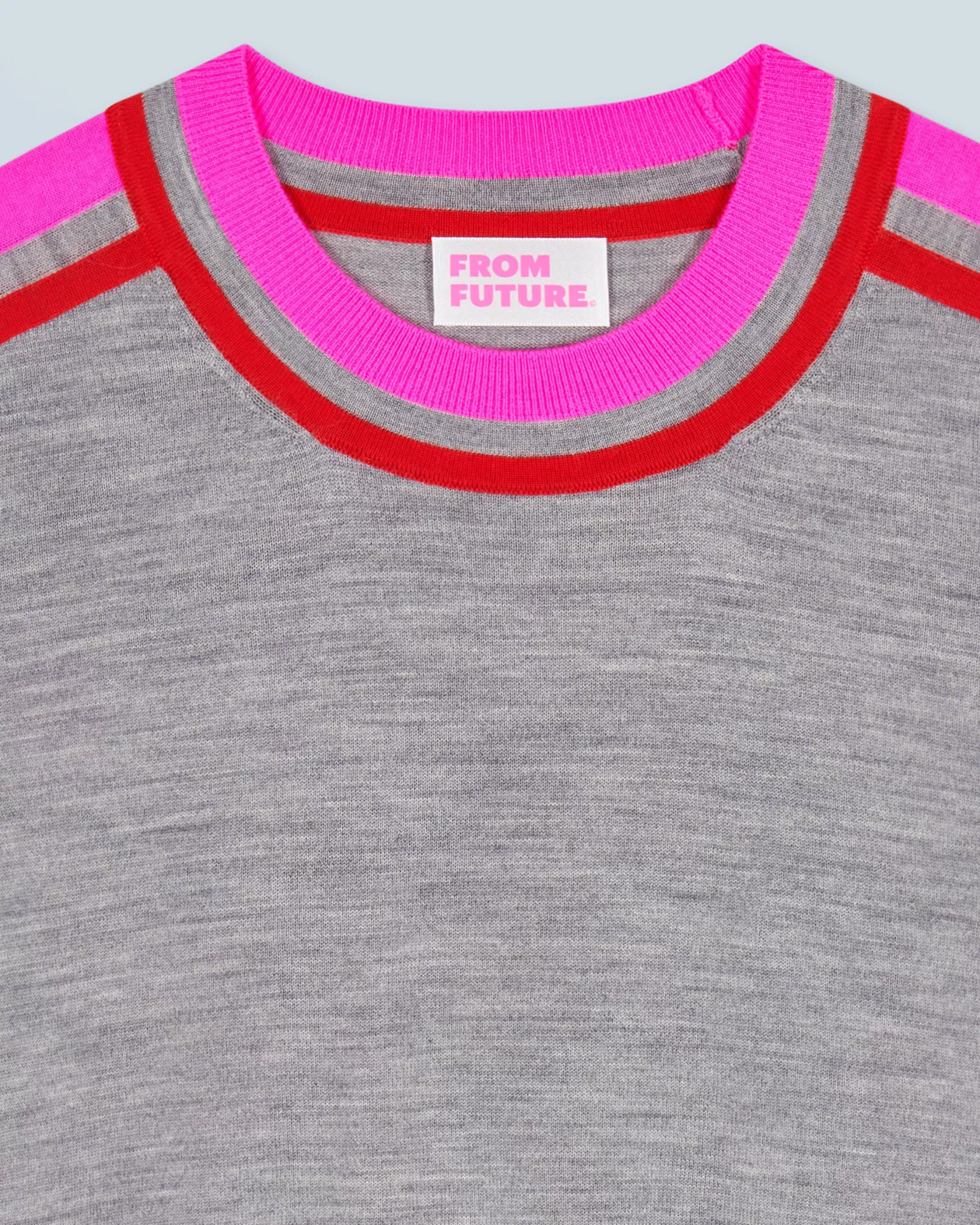 Maglione Scollo tondo Bande Bicolore | FROM FUTURE Cheap