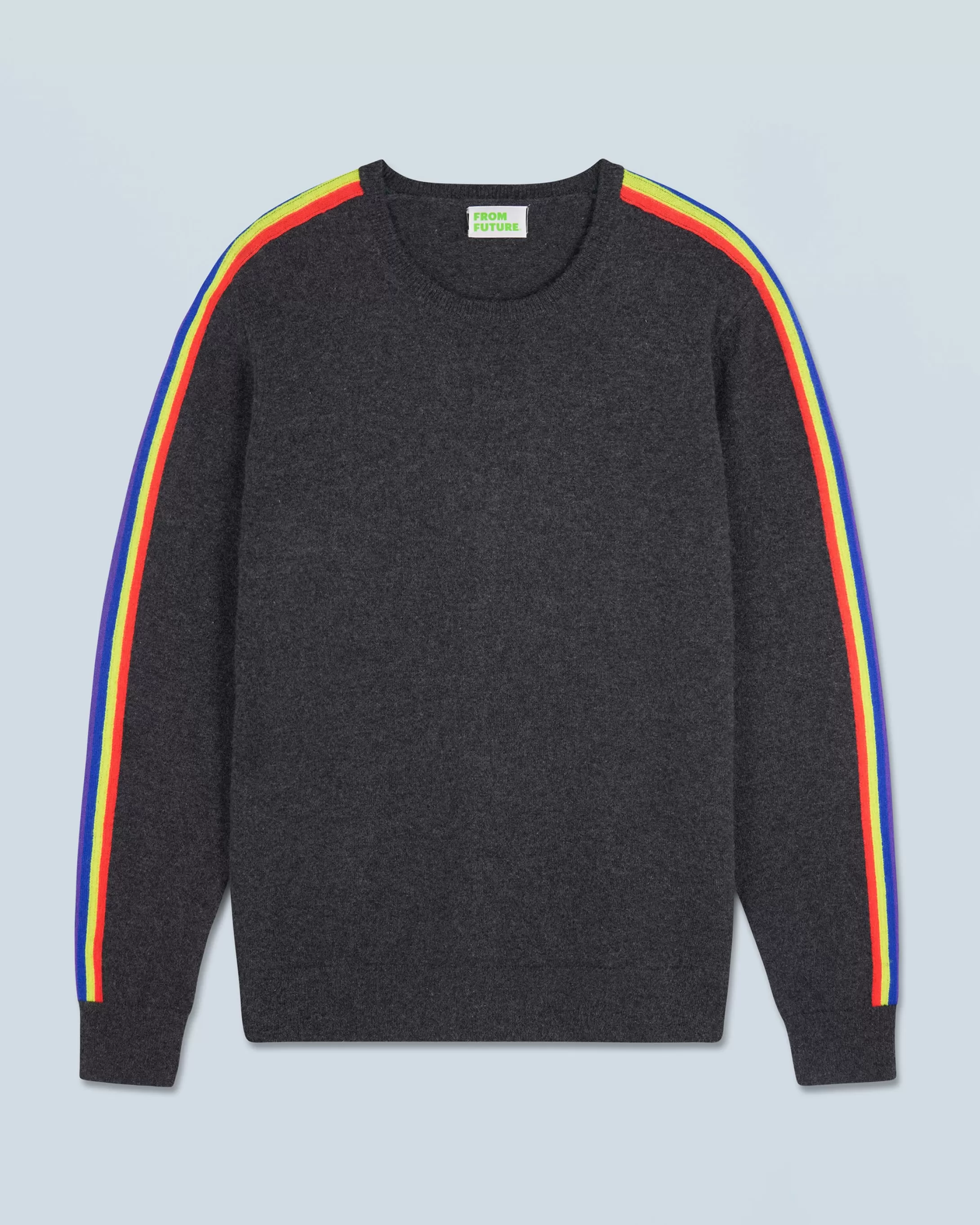 Maglione Scollo tondo Bande maniche Multicolori | FROM FUTURE New