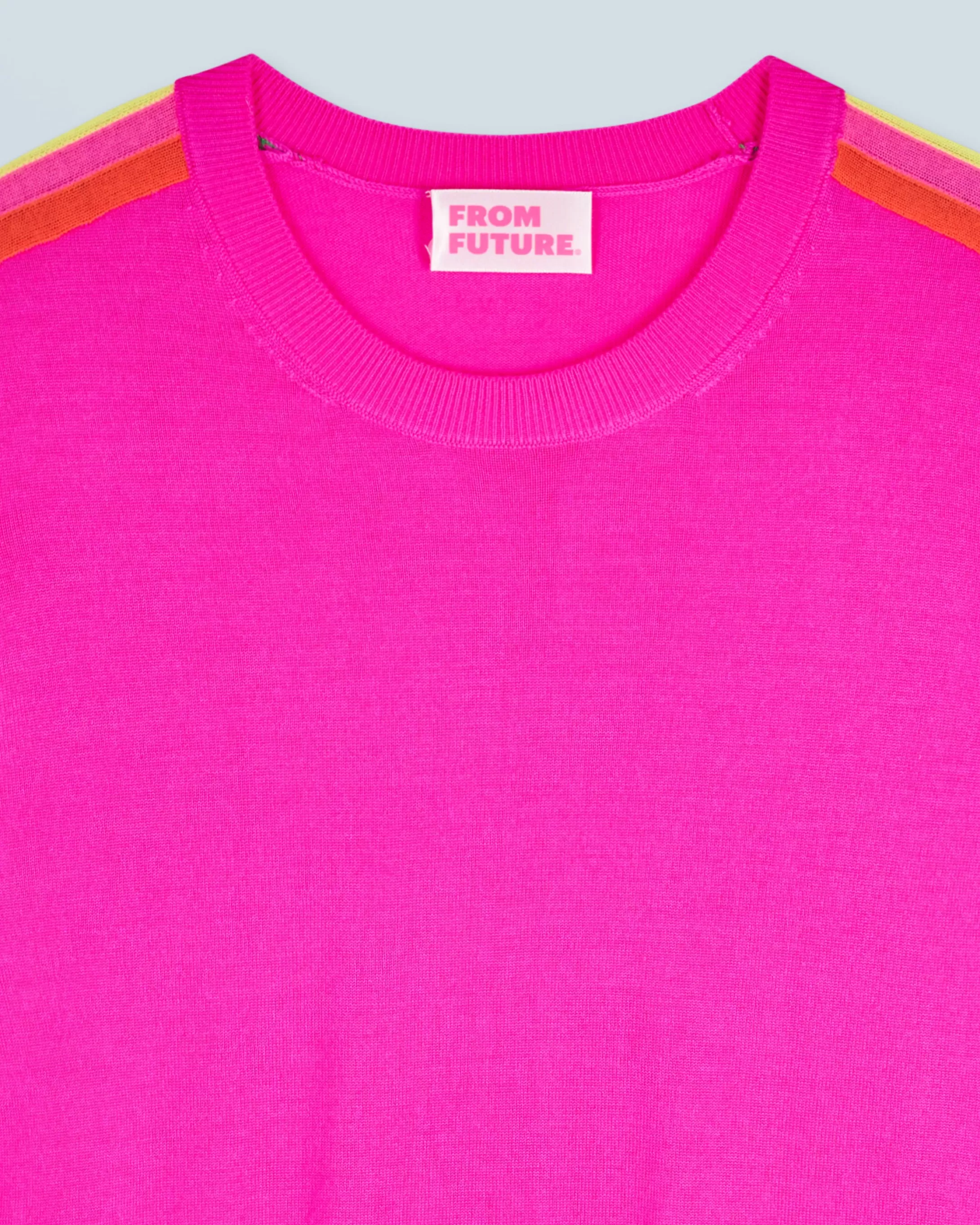 Maglione Scollo tondo Bande Maniche multicolori | FROM FUTURE New