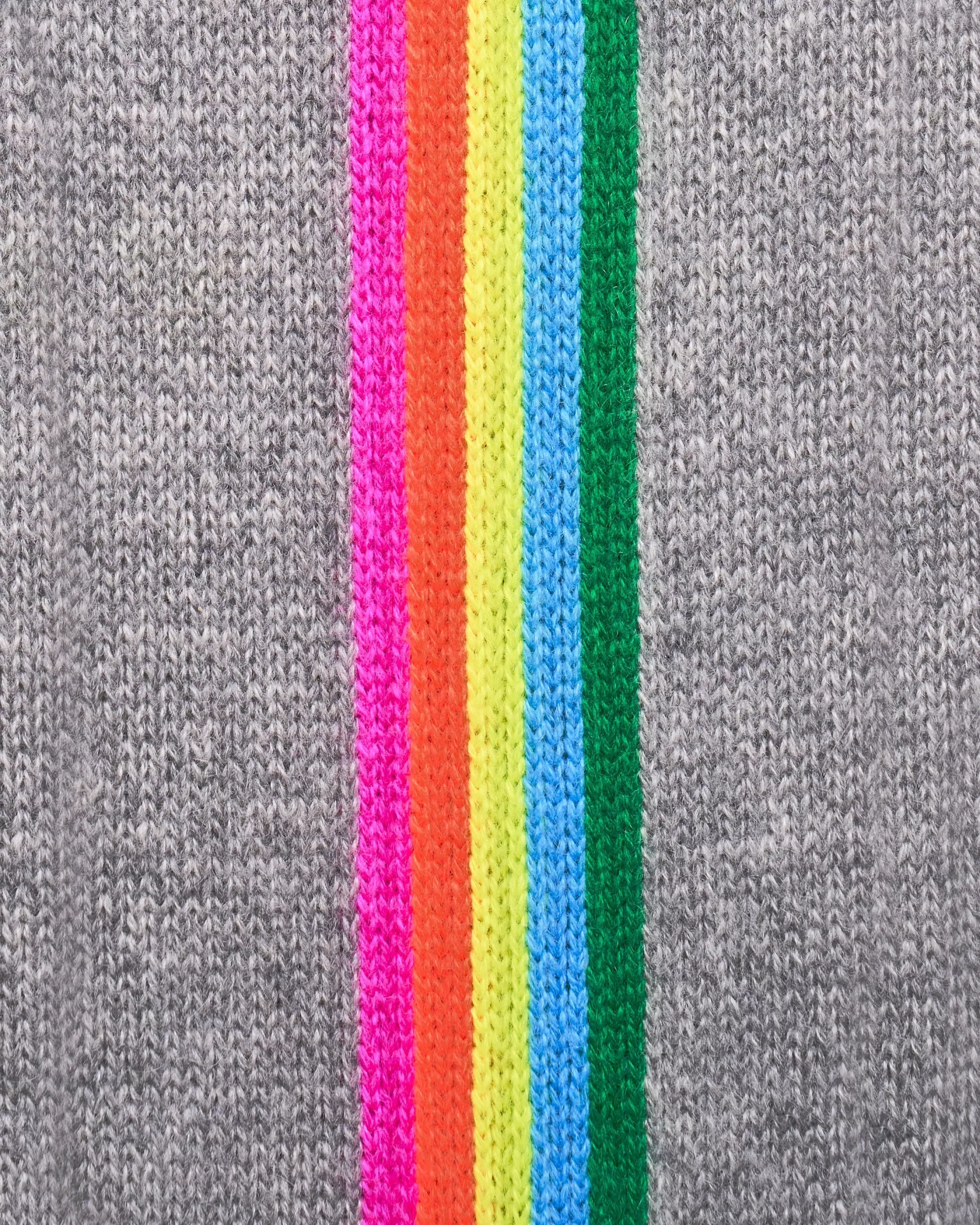Maglione Scollo tondo Bande maniche Multicolori | FROM FUTURE Cheap