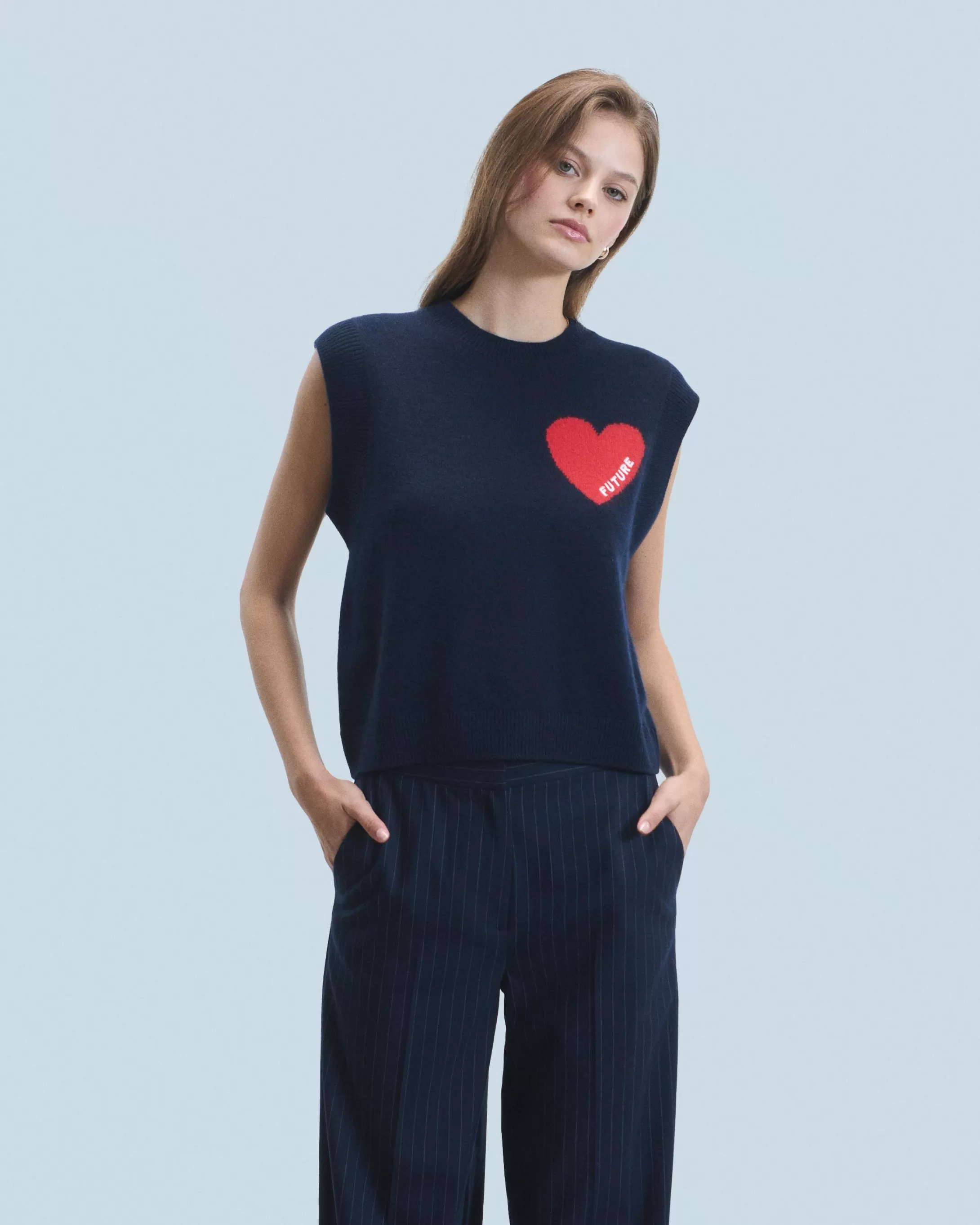 Maglione Senza maniche Cuore Leggero | FROM FUTURE Best