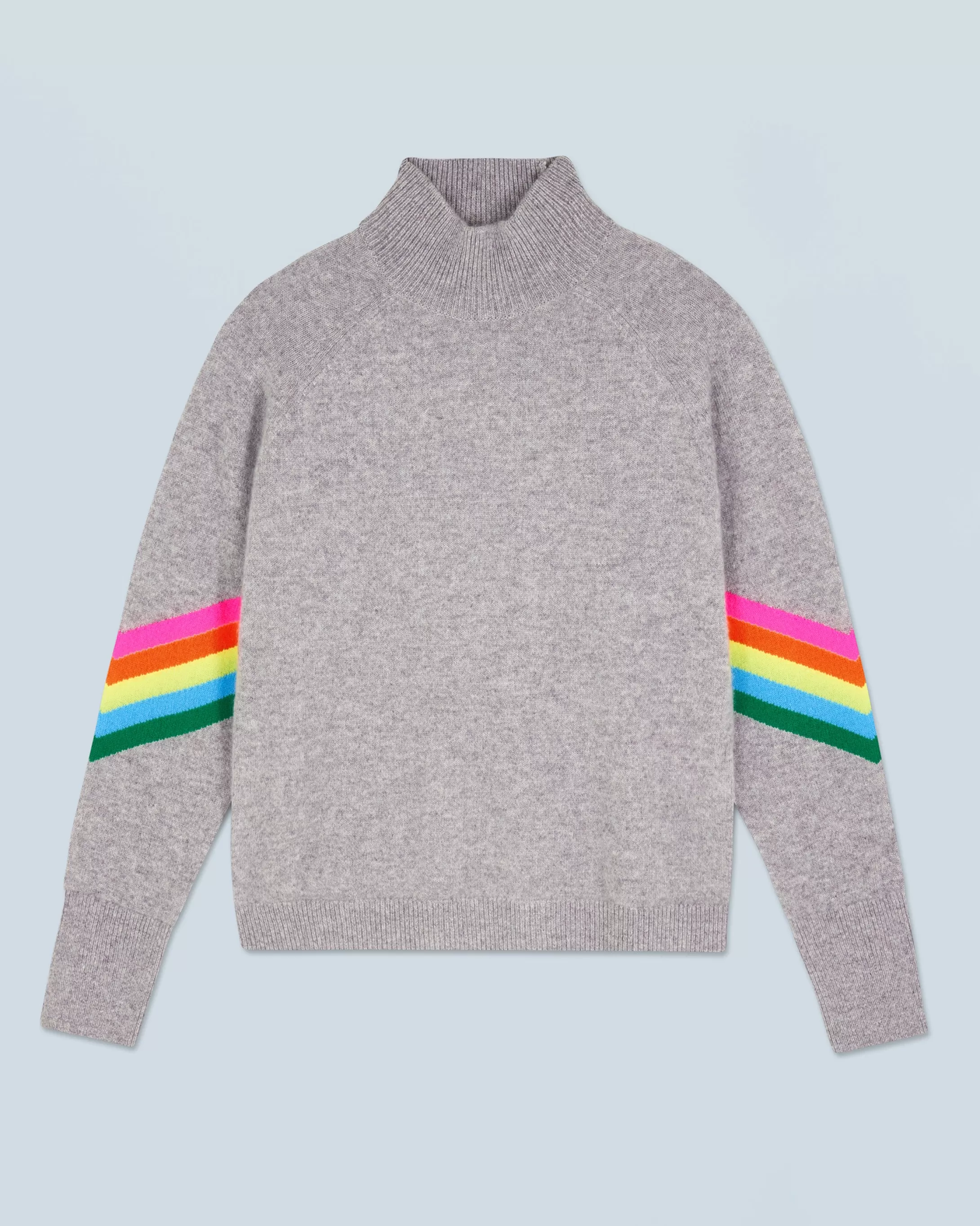 Pullover Collo alto Bande Maniche multicolori Leggero | FROM FUTURE Hot