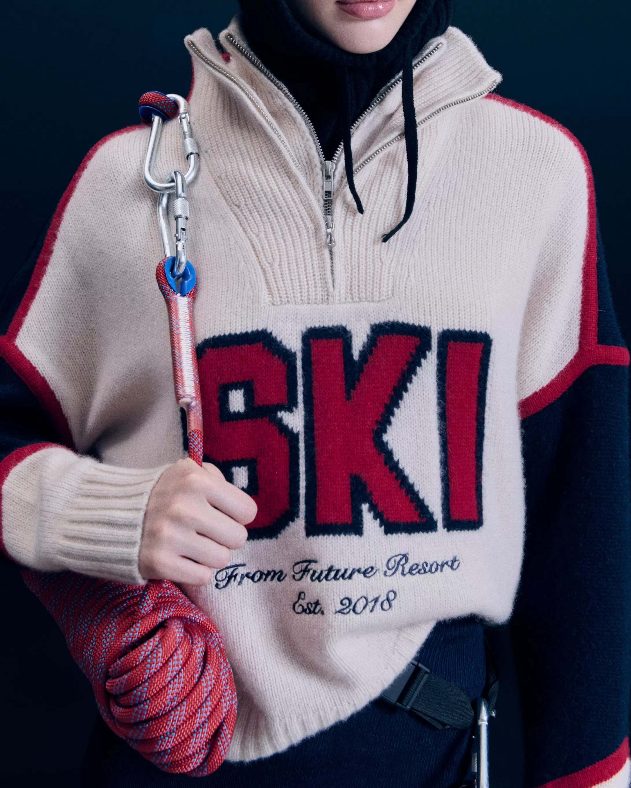 Pullover Collo alto con Zip | FROM FUTURE New