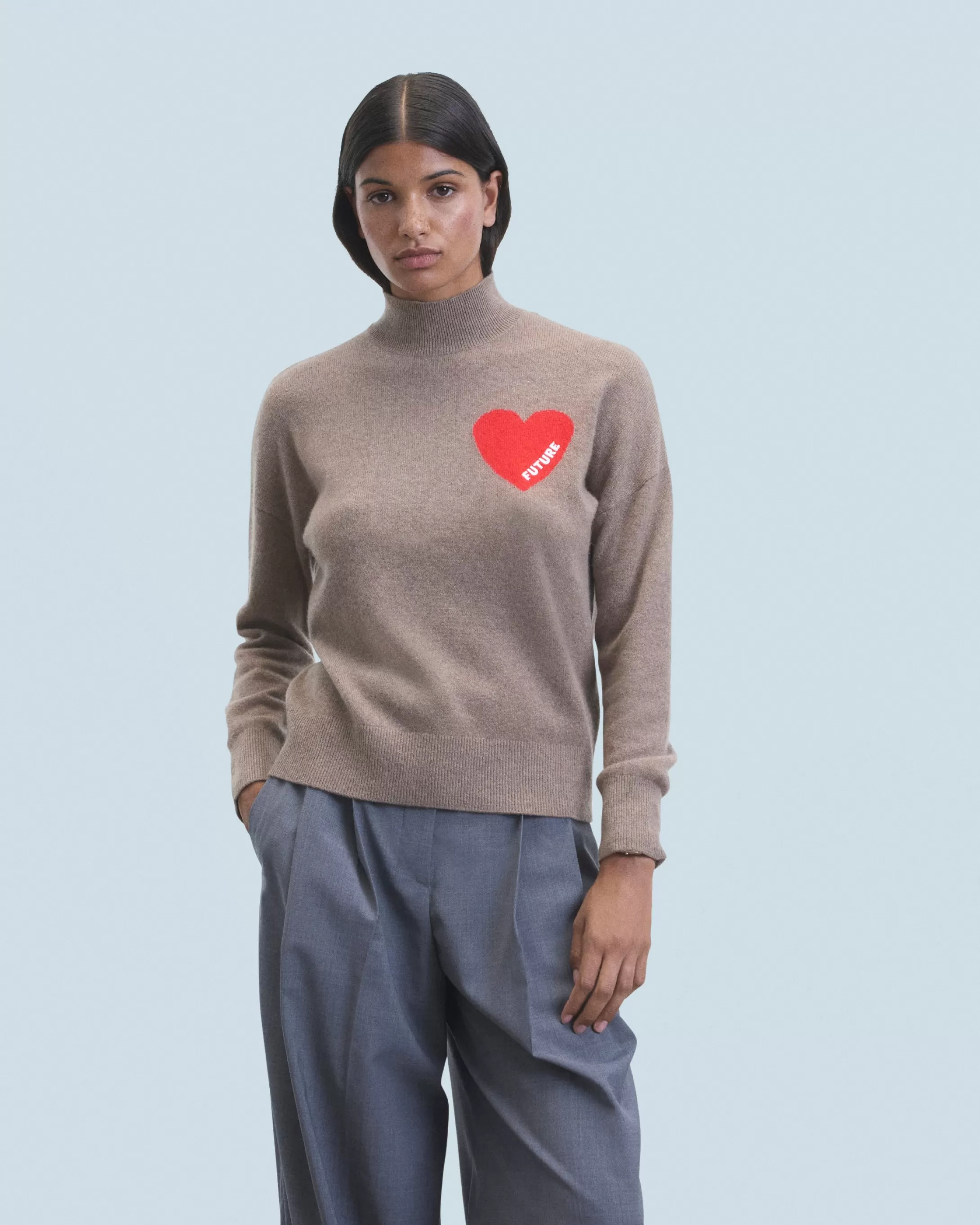 Pullover Collo alto Cuore Leggero | FROM FUTURE Fashion