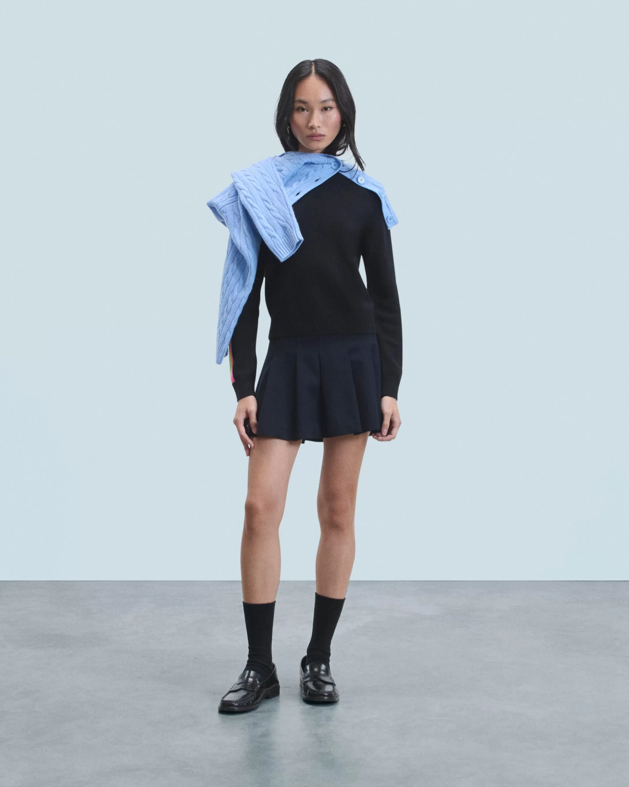 Pullover Scollo tondo Bande maniche multicolori | FROM FUTURE Flash Sale