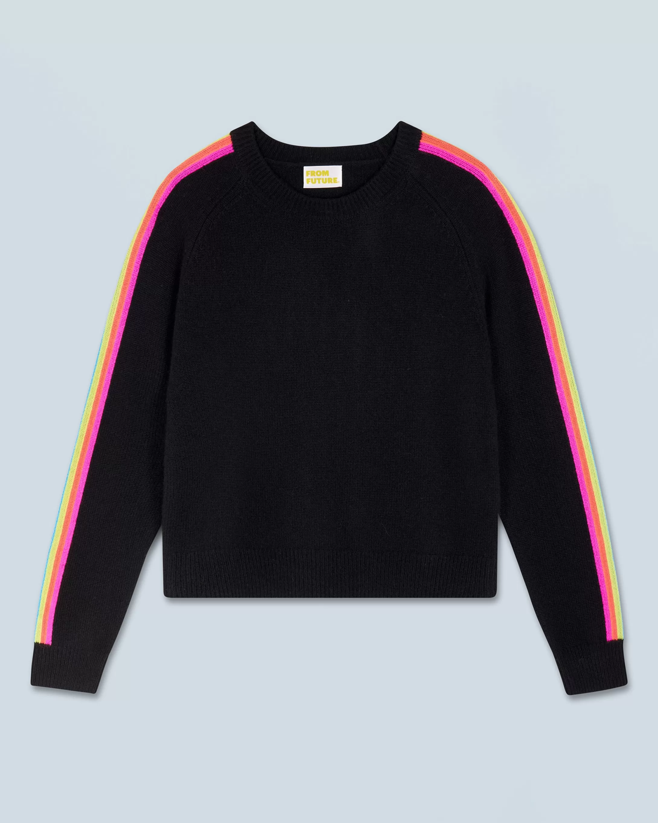 Pullover Scollo tondo Bande maniche multicolori | FROM FUTURE Flash Sale
