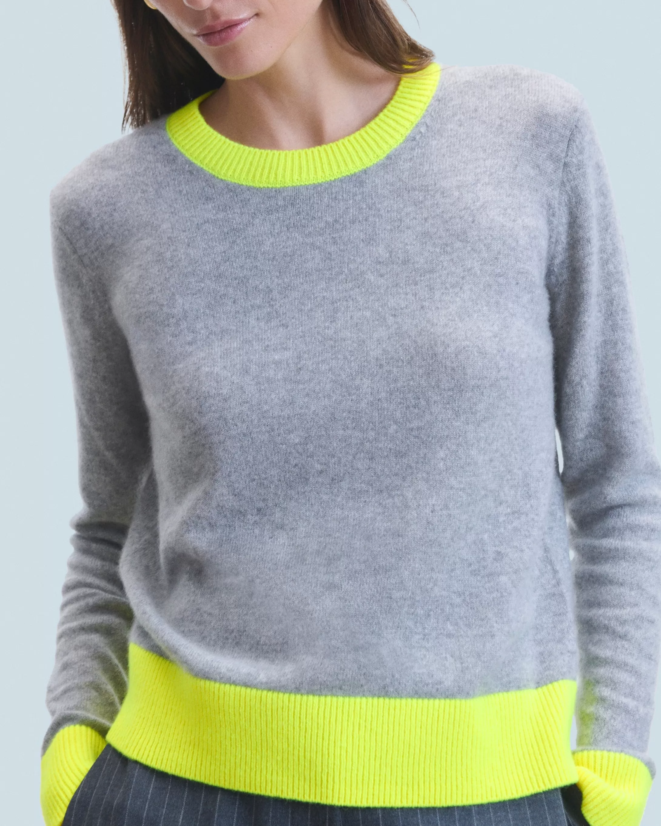 Pullover Scollo tondo Bicolore Leggero | FROM FUTURE New