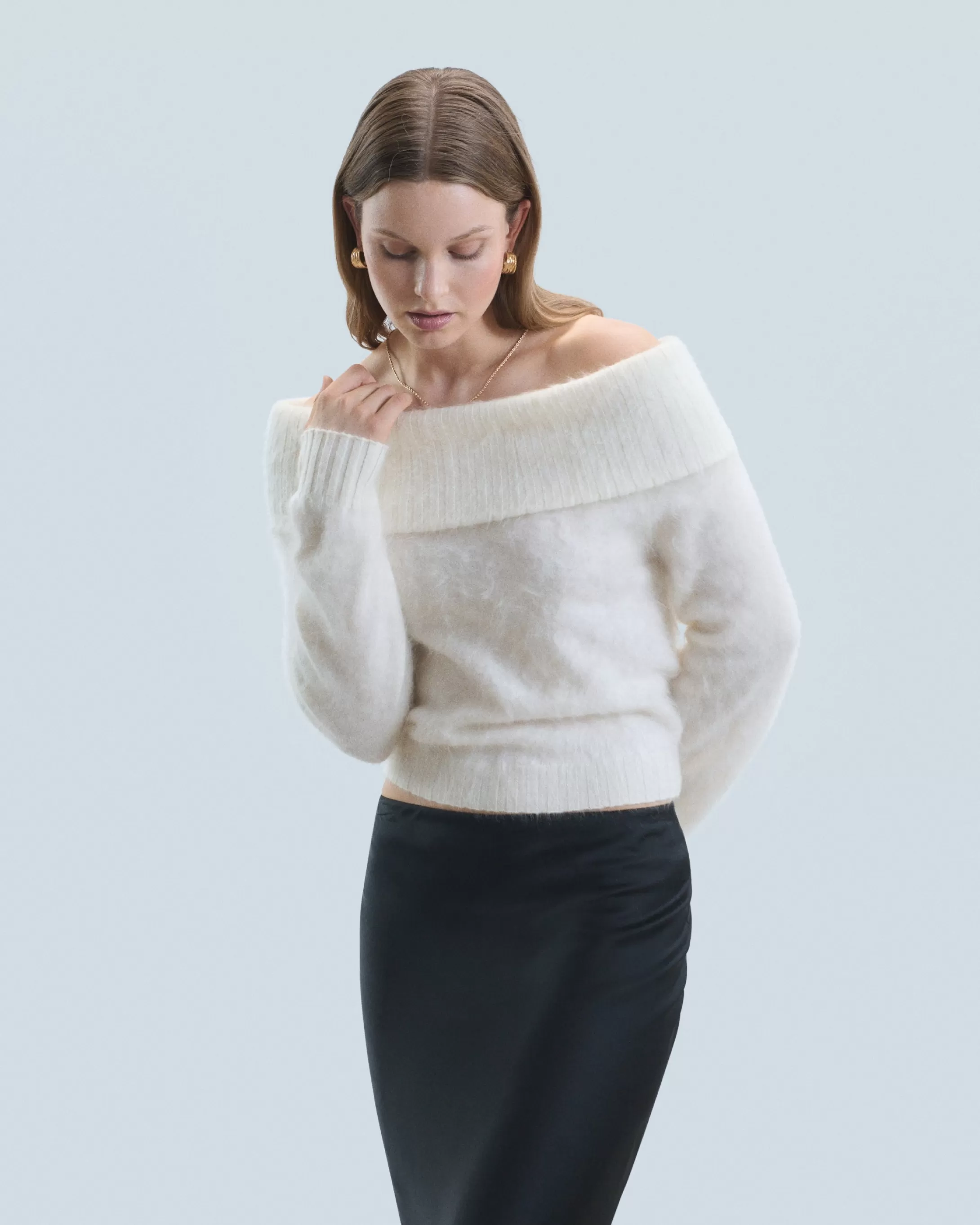 Top Maniche lunghe in Cashmere spazzolato | FROM FUTURE New