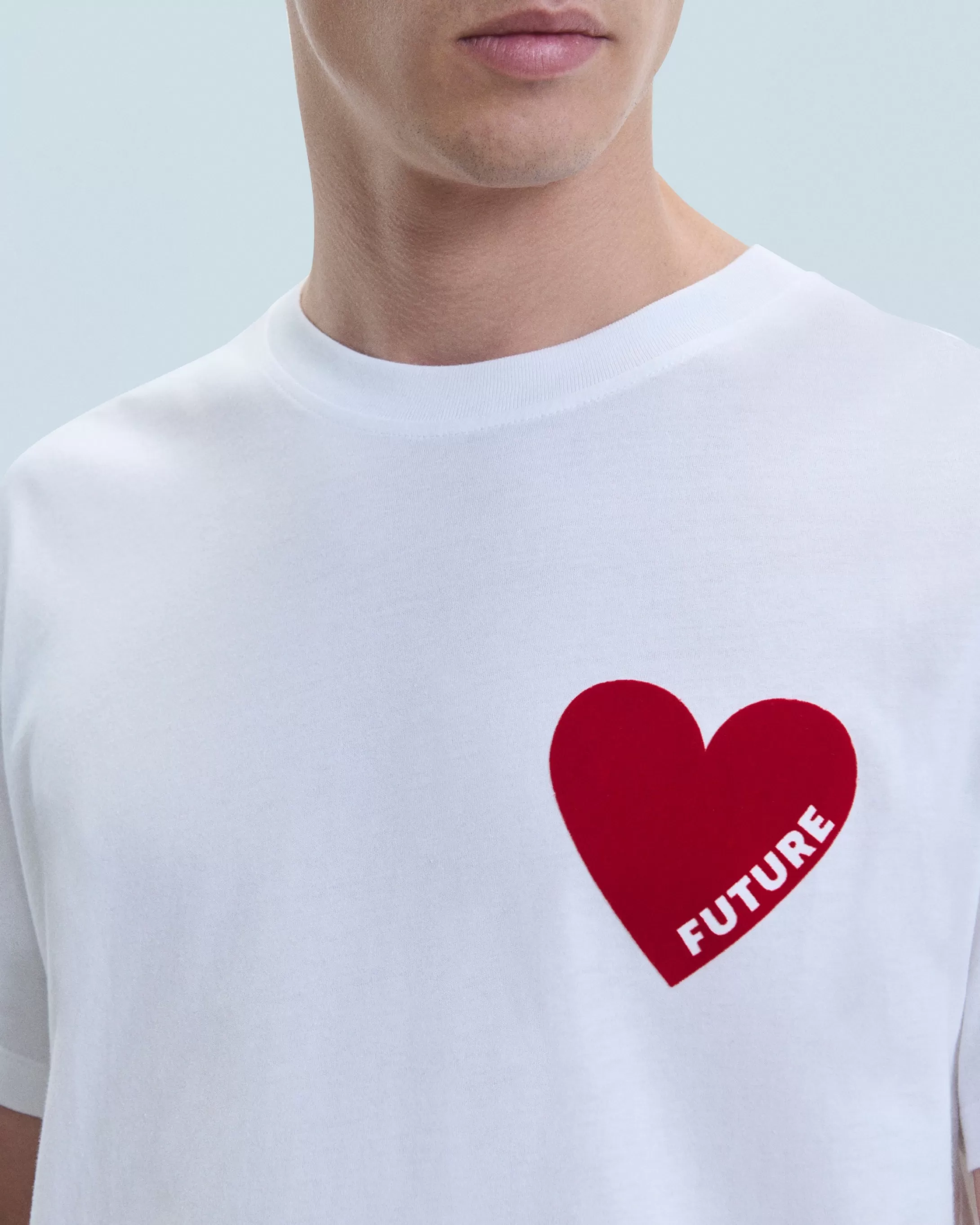 T-Shirt Scollo tondo Cuore | FROM FUTURE Flash Sale