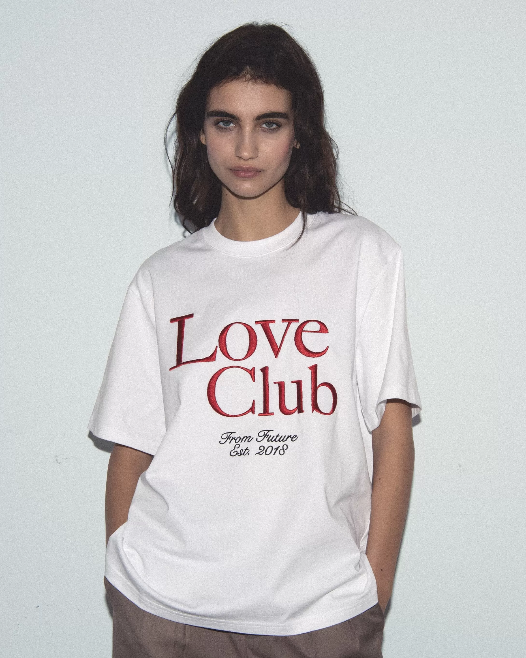 T-Shirt Scollo tondo Maniche corte Love Club | FROM FUTURE Discount