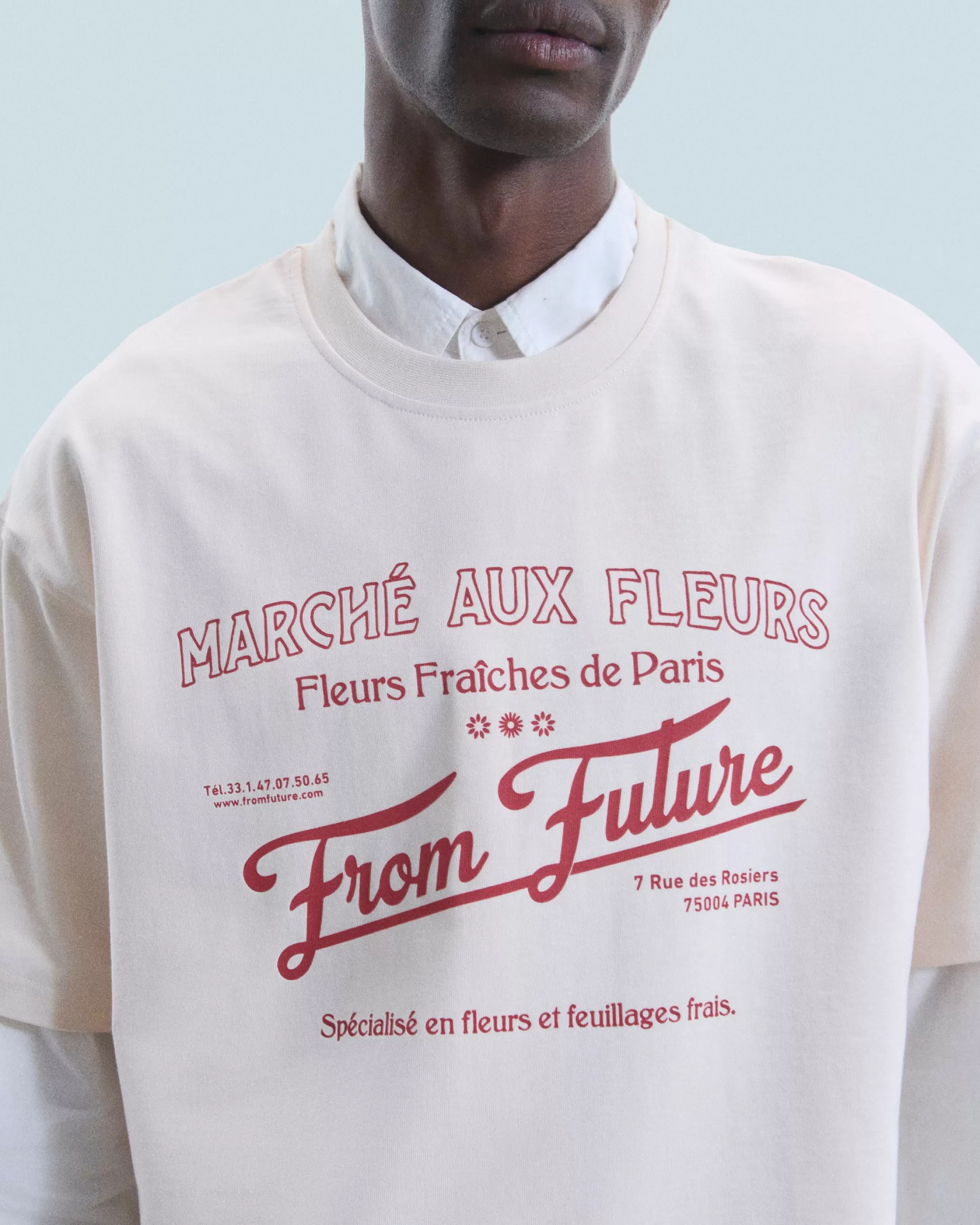 T-Shirt Scollo tondo Mercato dei fiori | FROM FUTURE Outlet