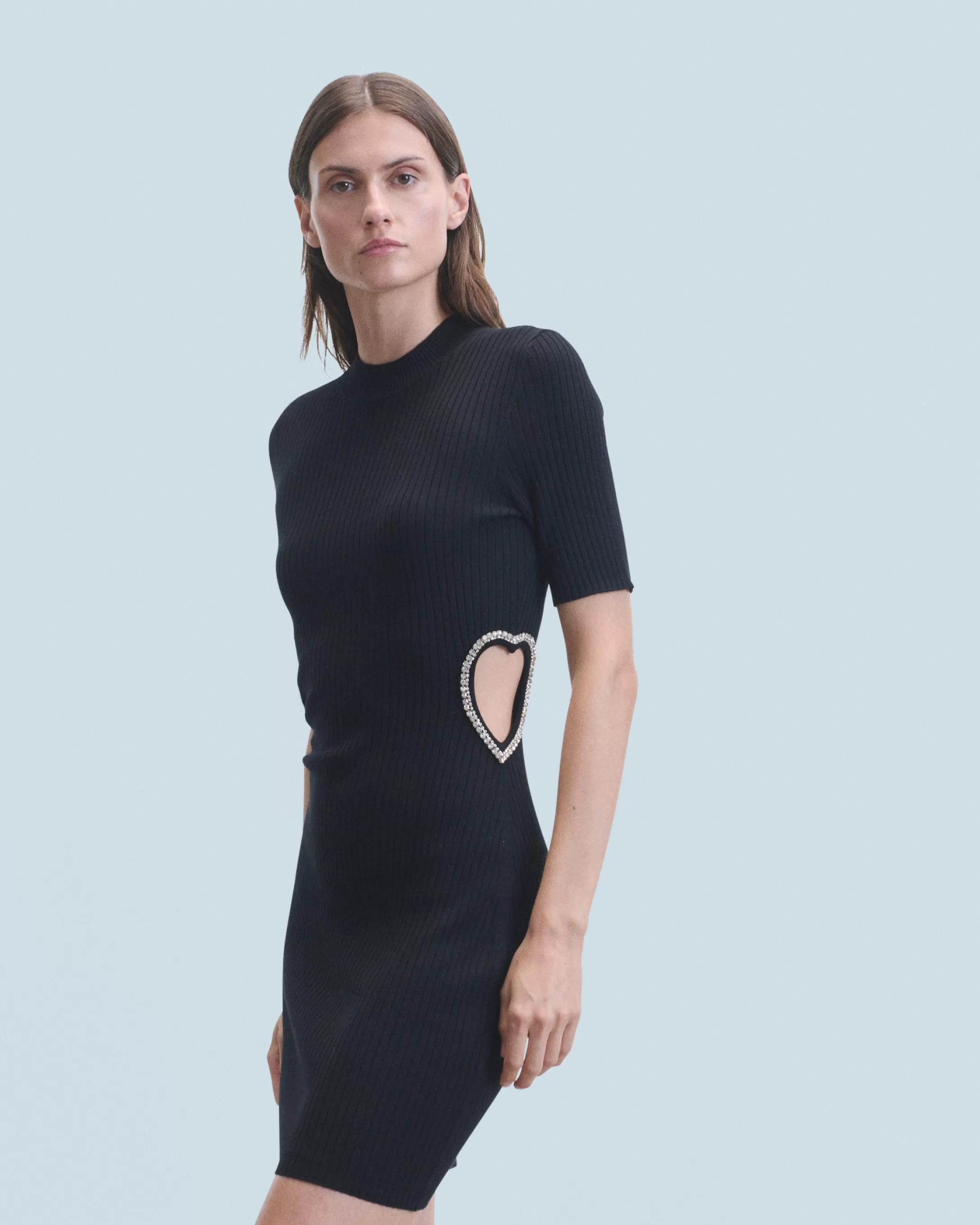 Vestito Corto Maniche lunghe Gioiello Cuore | FROM FUTURE Cheap