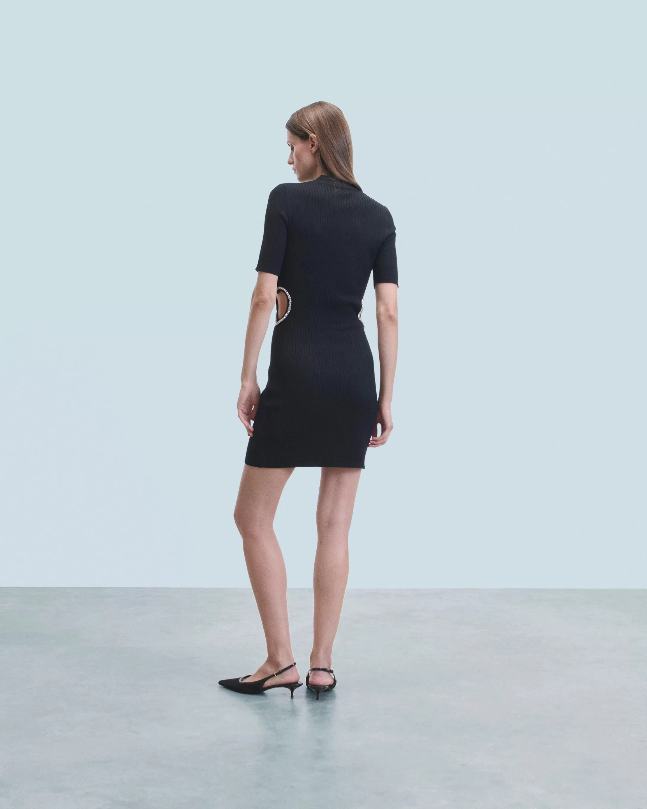 Vestito Corto Maniche lunghe Gioiello Cuore | FROM FUTURE Cheap