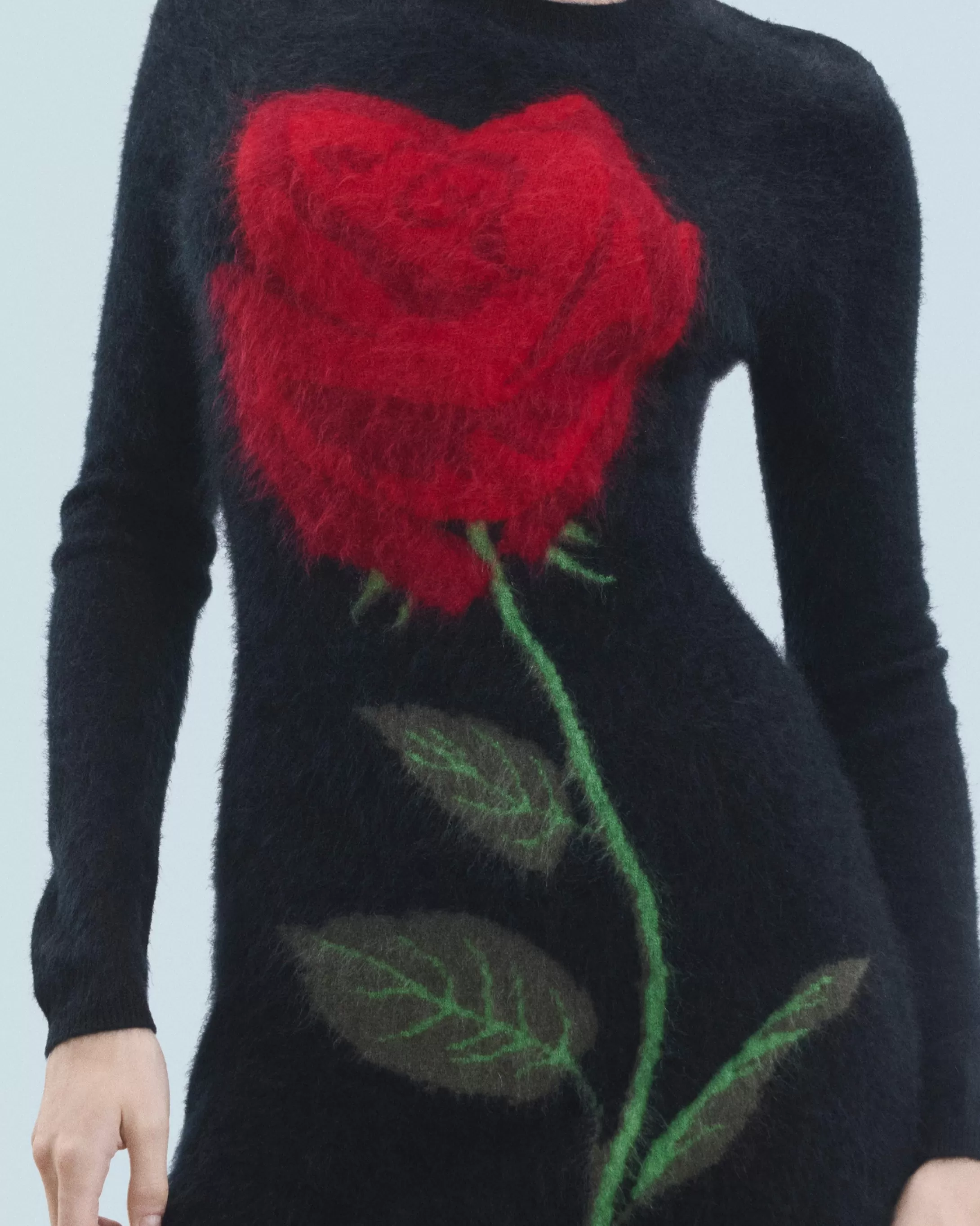 Vestito Corto Maniche lunghe in Cashmere spazzolato | FROM FUTURE New