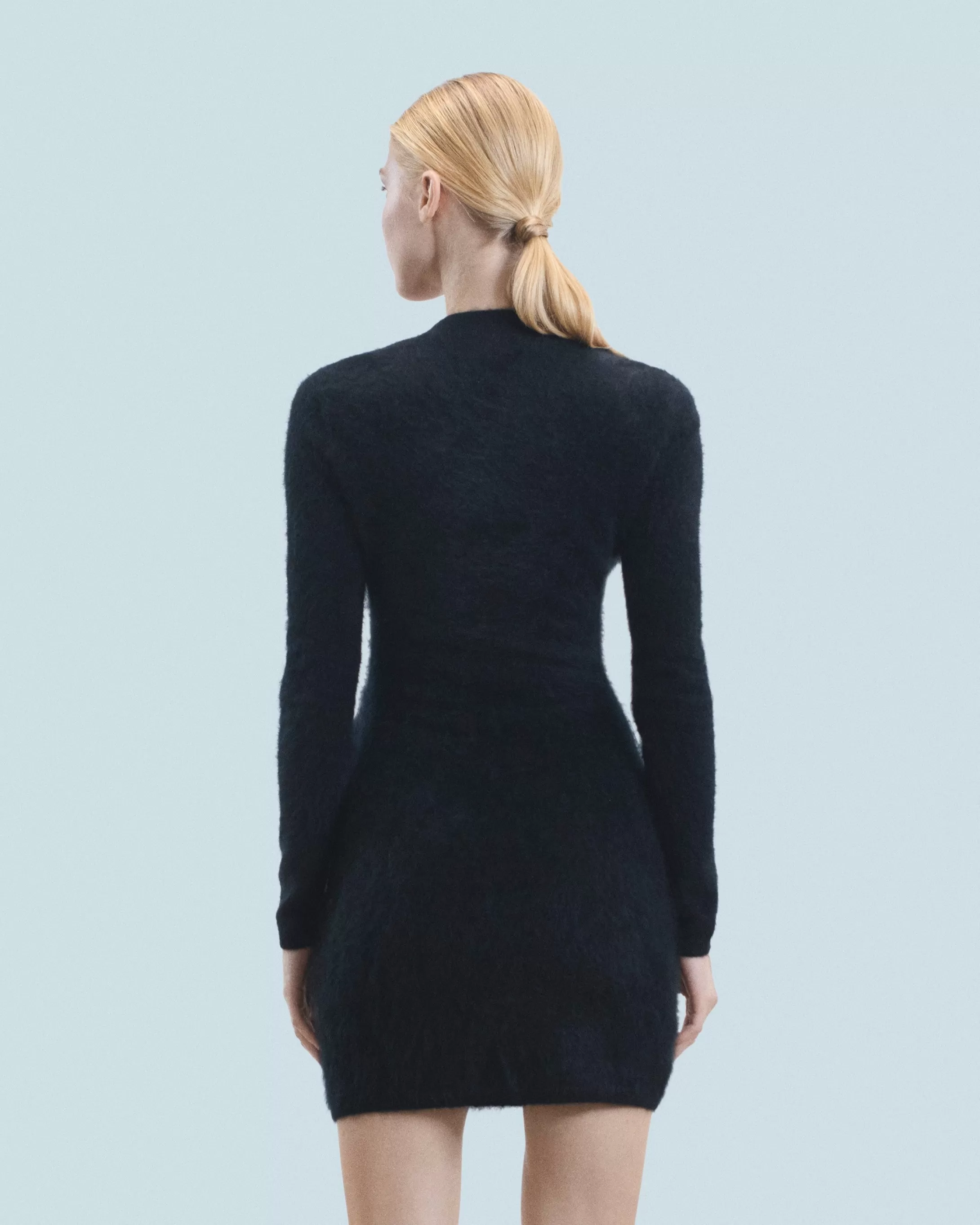 Vestito Corto Maniche lunghe in Cashmere spazzolato | FROM FUTURE New