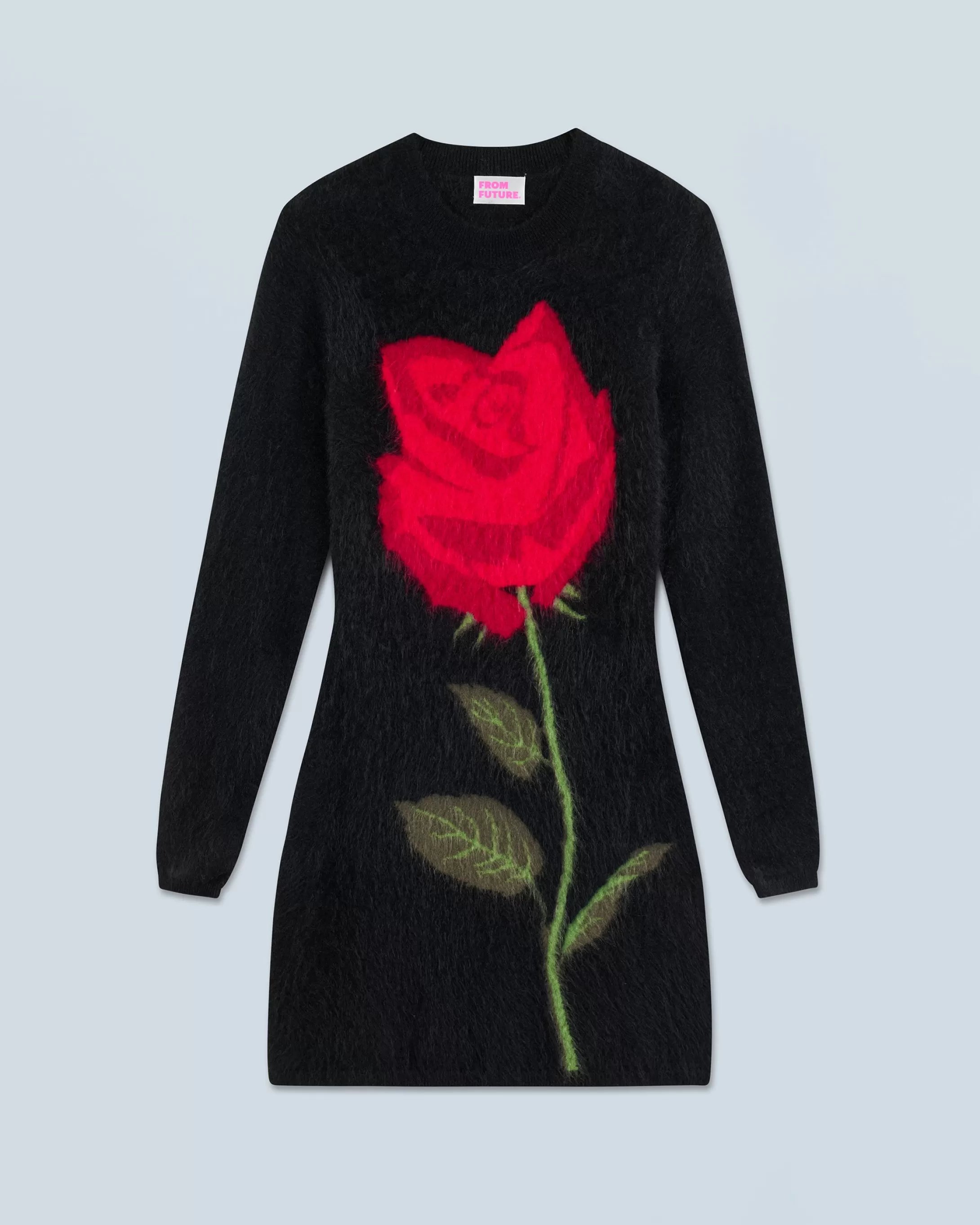 Vestito Corto Maniche lunghe in Cashmere spazzolato | FROM FUTURE New